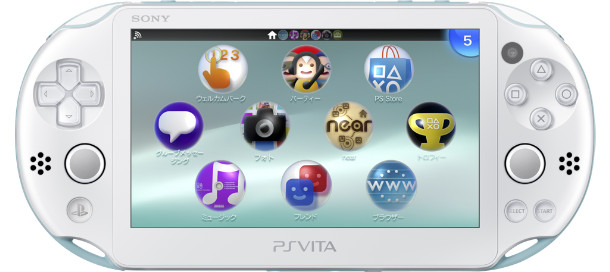 PS Vita Light Blue White PCH 2000 ZA14 Console only PSV Slim [H]
