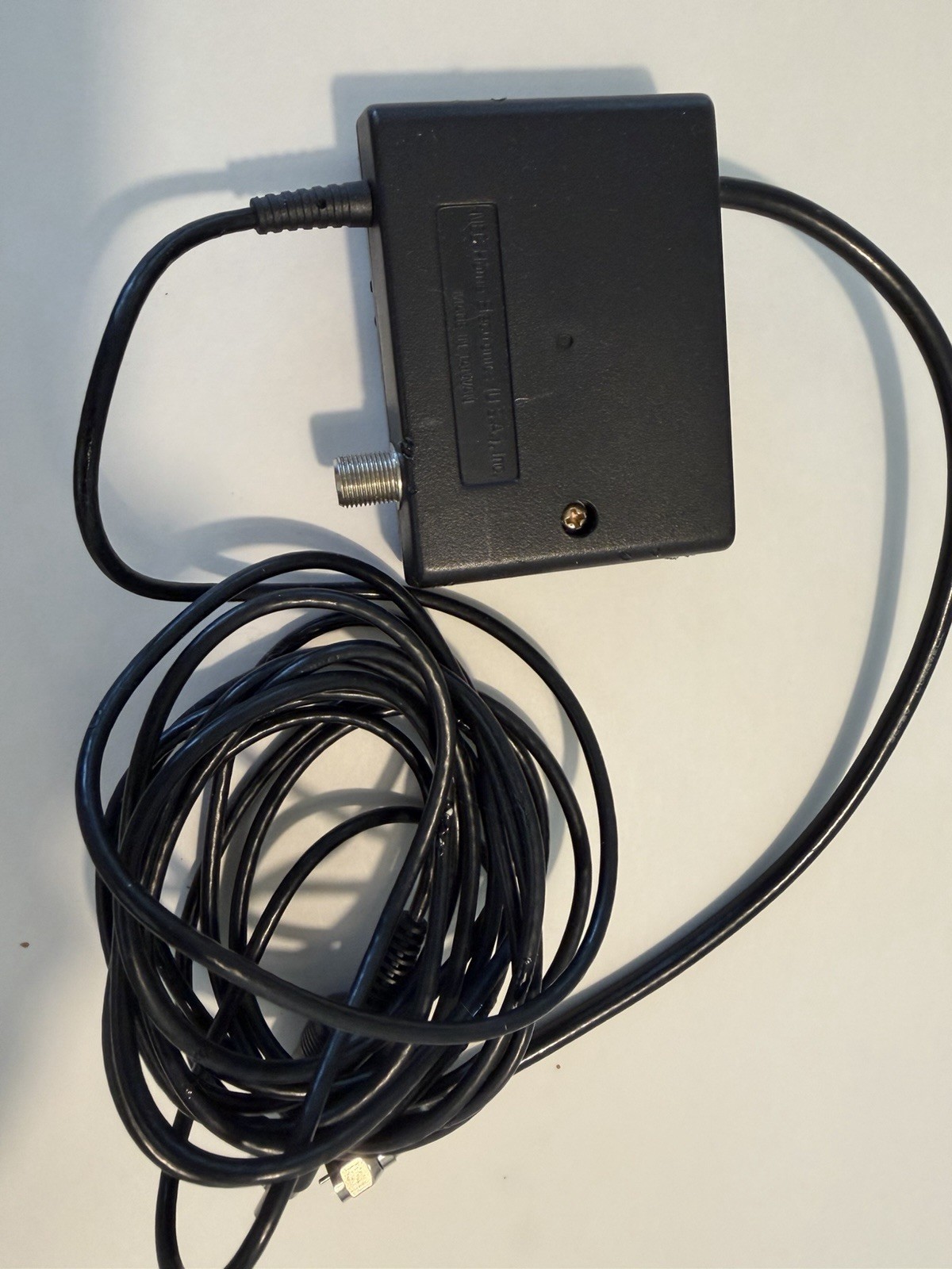 TurboGrafx-16 Black Console w/ TurboPad, Power, RF Switch, Manual – AV issue.