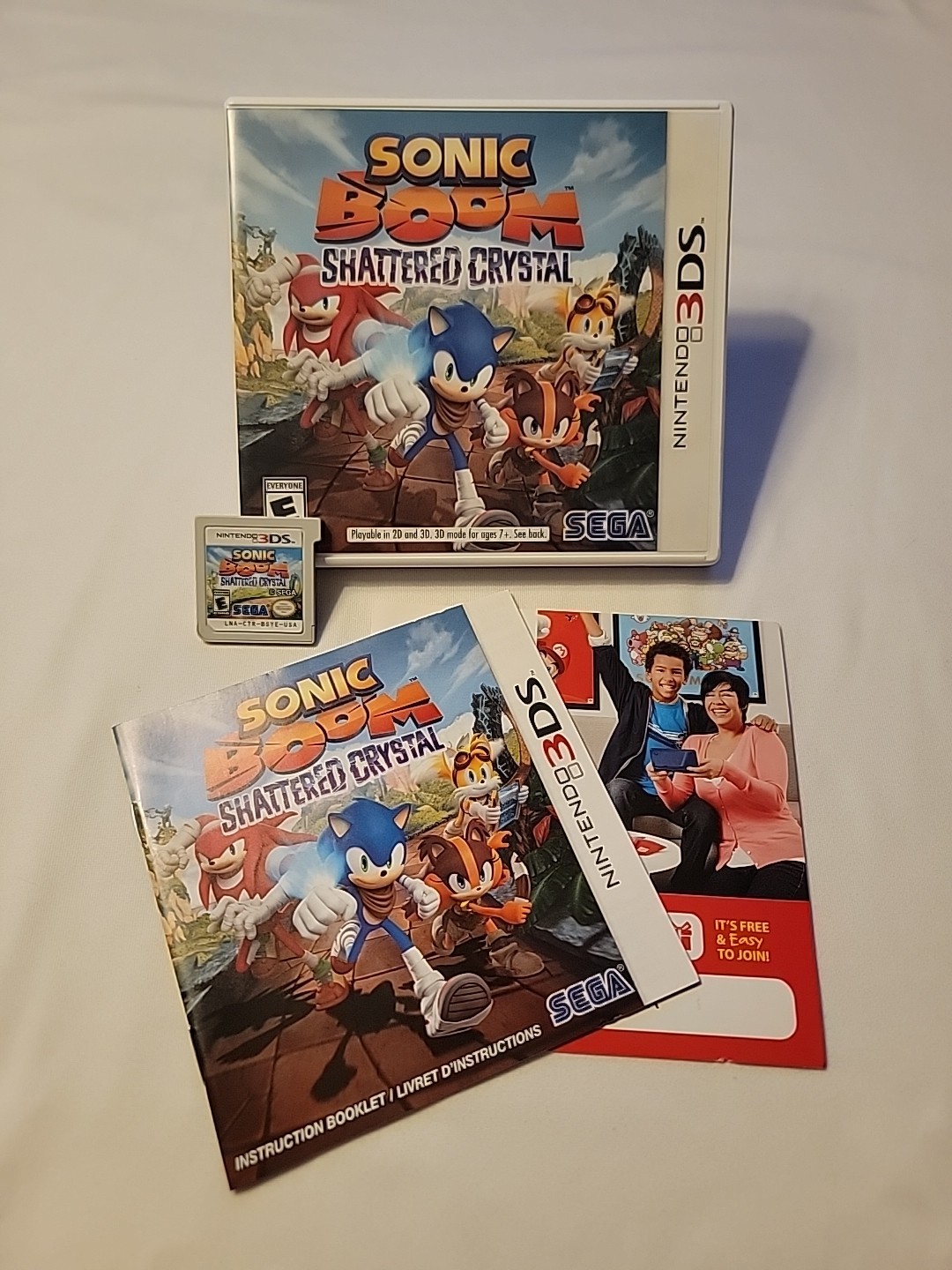 Sonic Boom: Shattered Crystal (Nintendo 3DS, 2014) Complete in Box ~ Tested