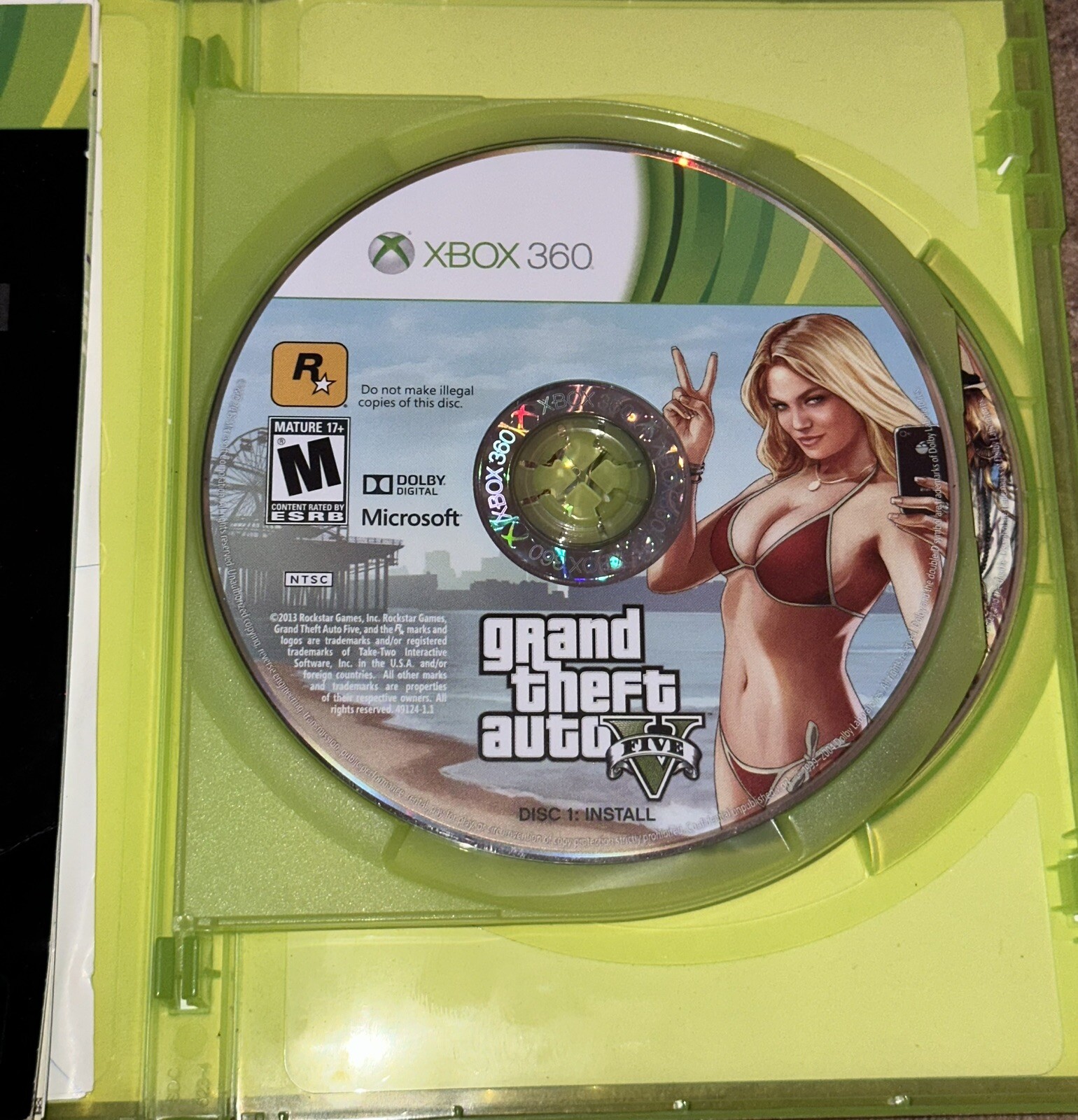 Grand Theft Auto V – GTA 5 – Xbox 360 CIB Manual And Map Included Complete