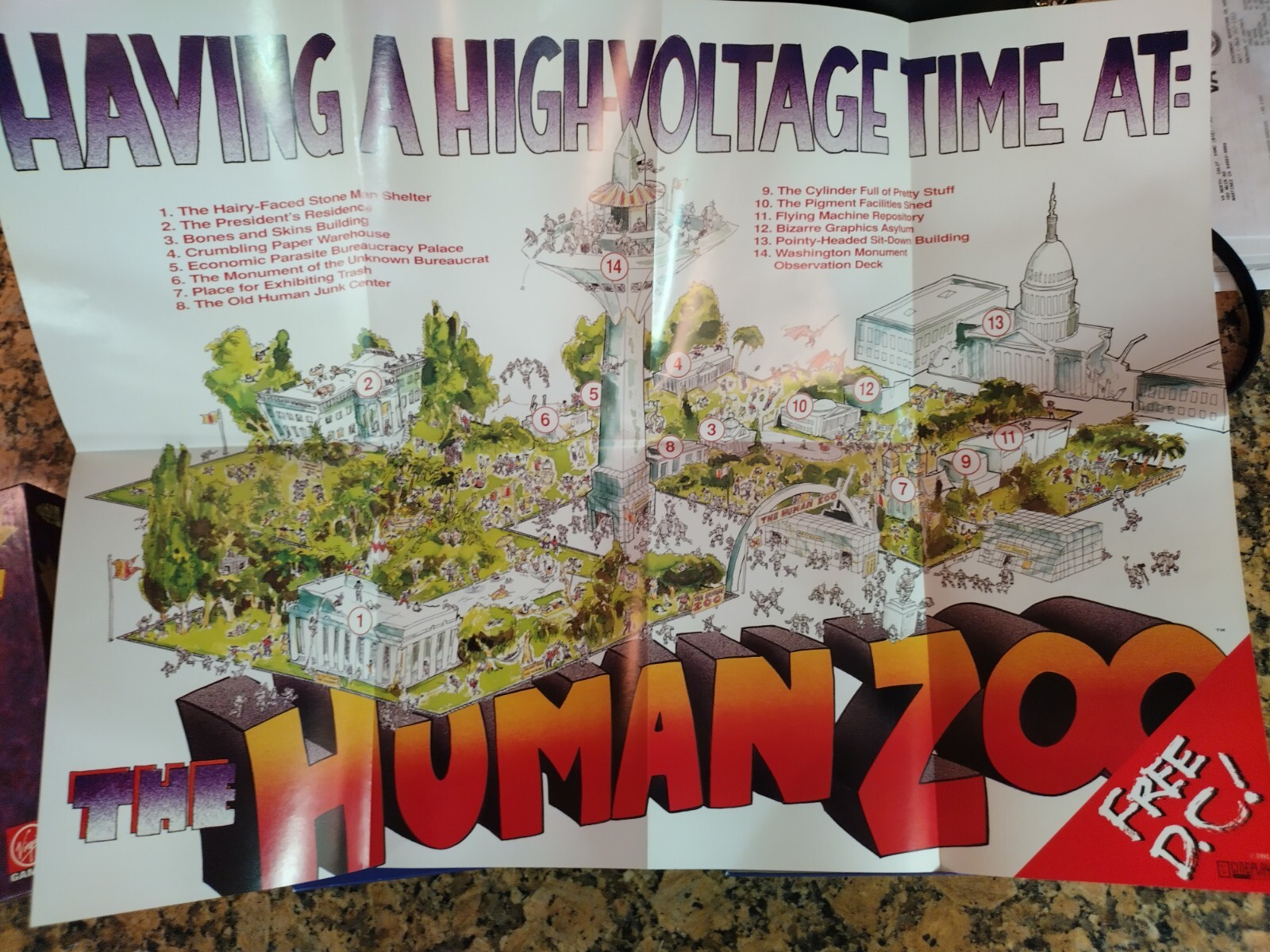 Free D.C! IBM Cineplay 5.25″ PC DC Human Zoo In Original Big Box w/ Poster VGC