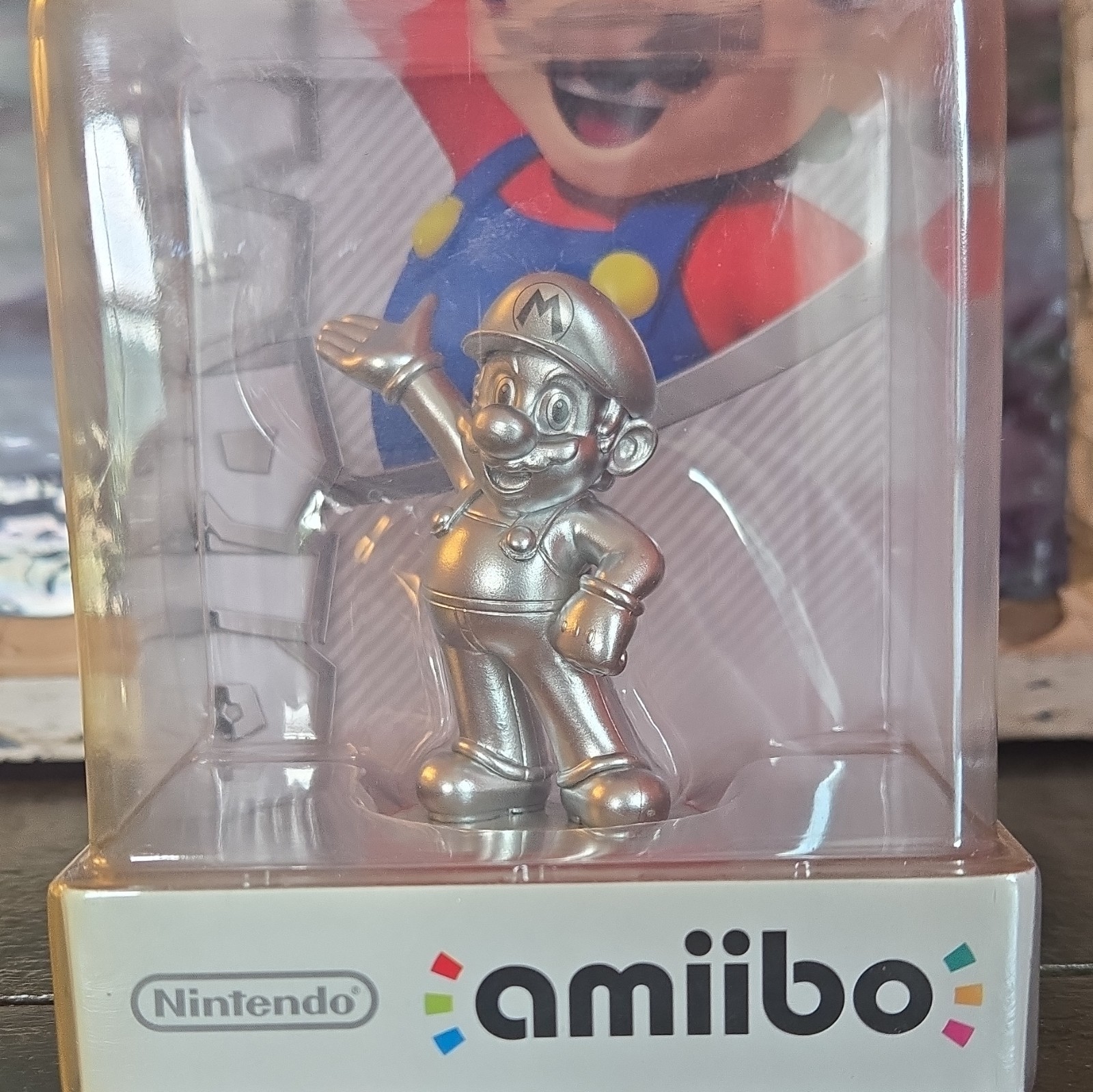 Nintendo amiibo Mario Silver Edition Character Figure for Mario Party 10