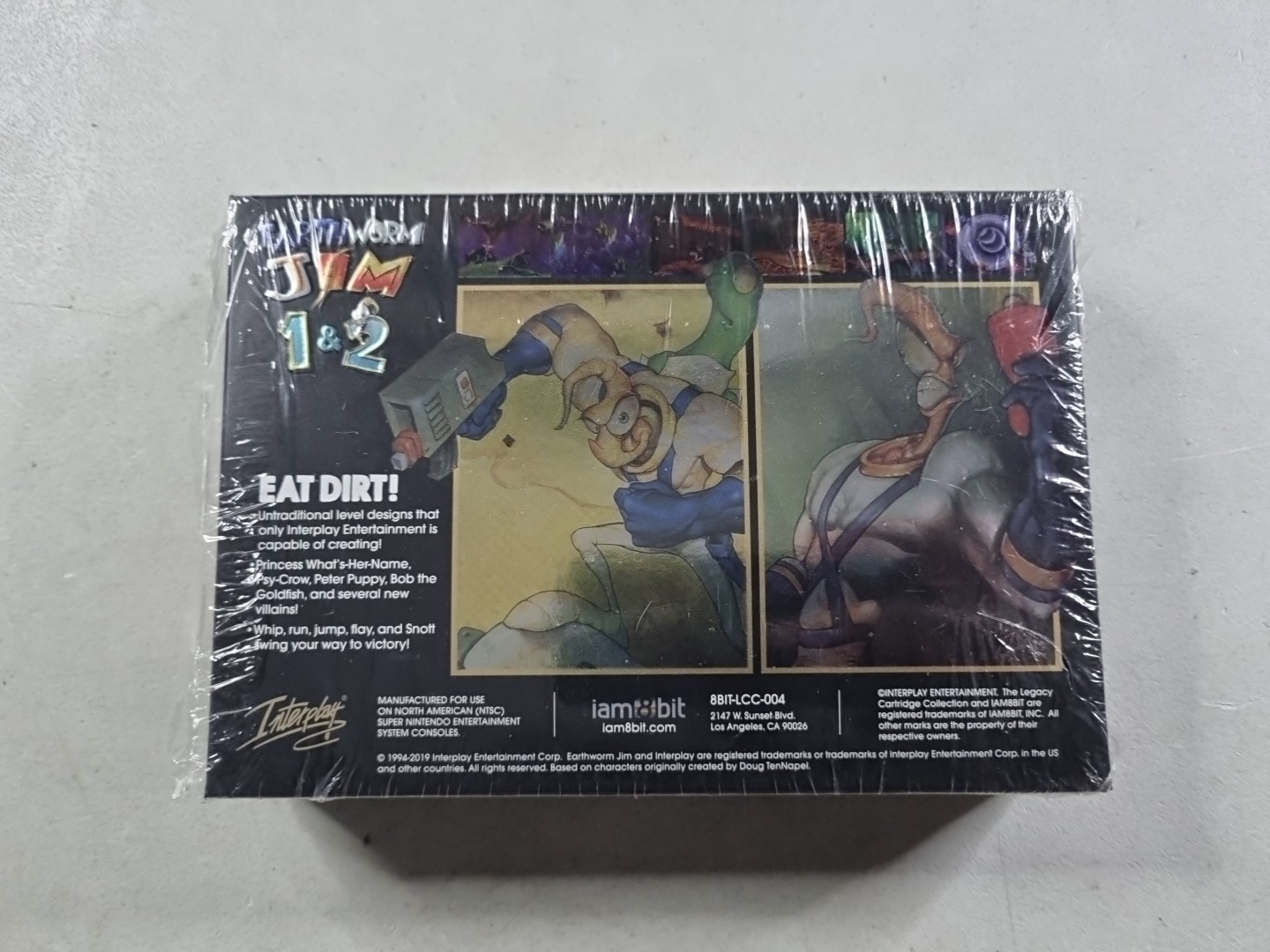 Earthworm Jim 1 & 2 iam8bit Limited Edition NEW OPEN BOX