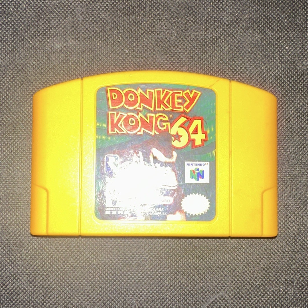 Nintendo Donkey Kong 64 Nintendo 64 N64 Yellow Cartridge 1999 Donkey Kong