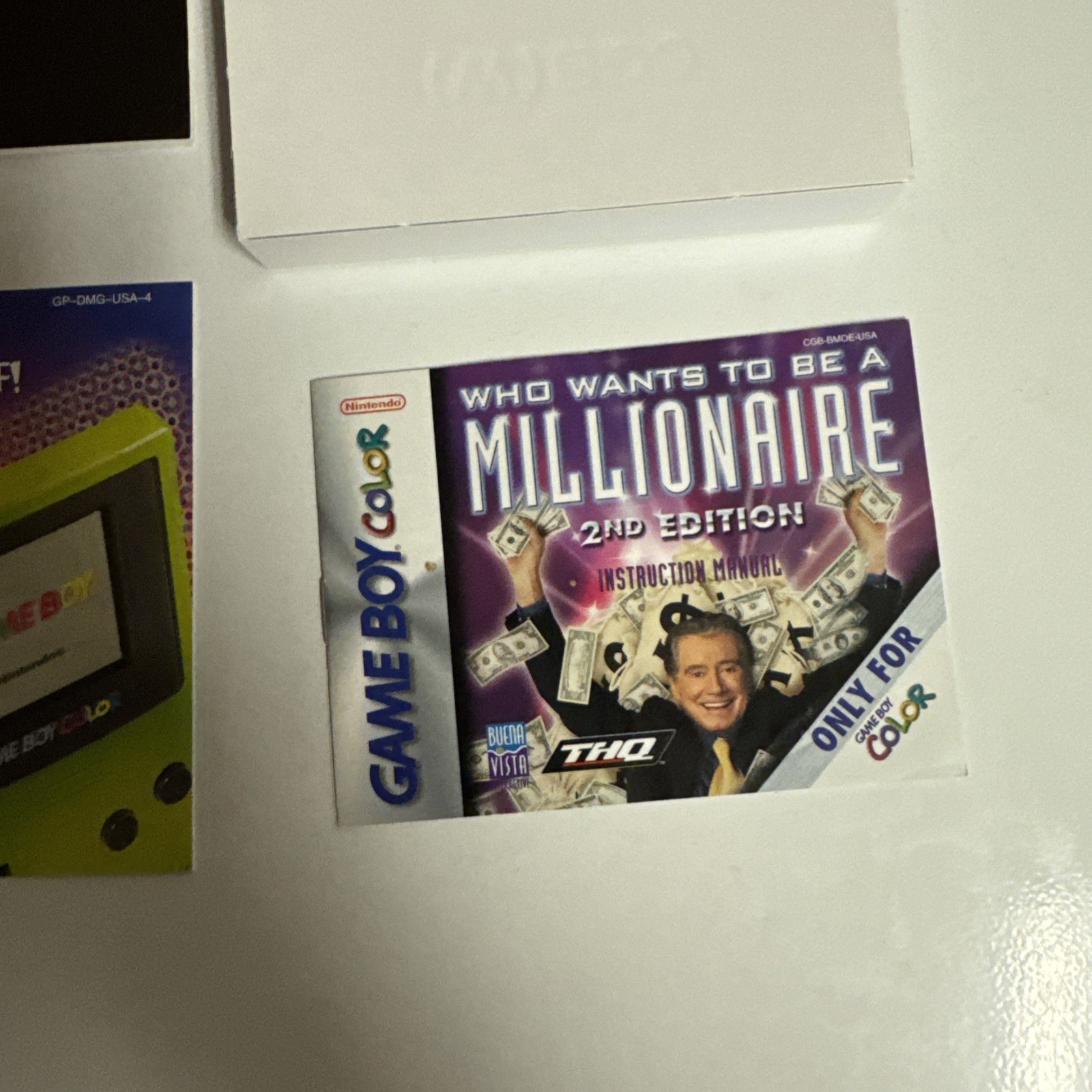 Who Wants to Be a Millionaire 2nd Edition – Nintendo Game Boy Color Complete