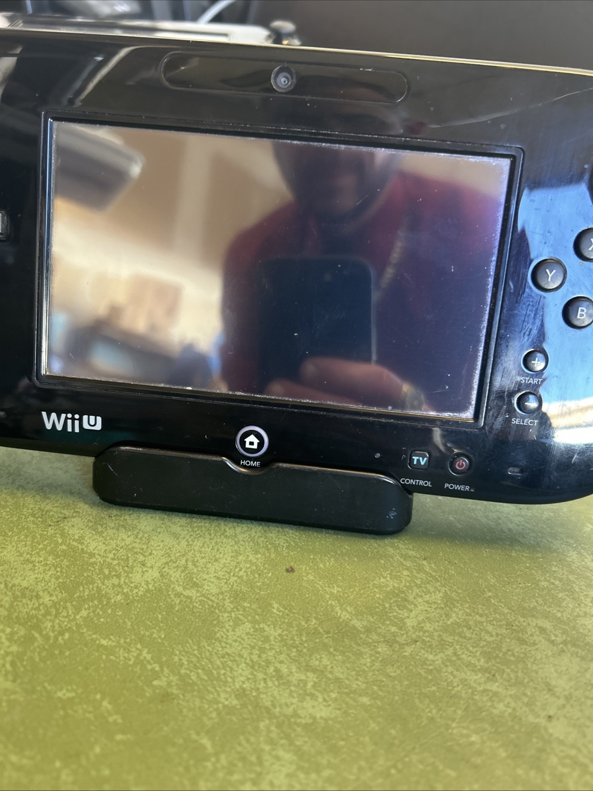 Defective Nintendo WUP-010 (USA) Gamepad Black Parts Or Repair READ! Broken