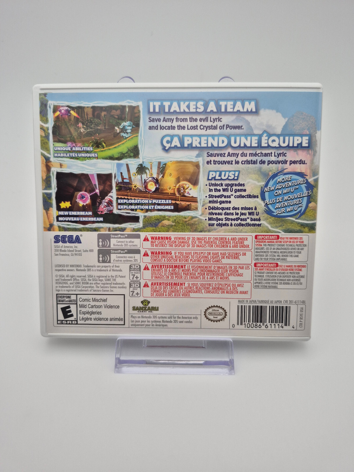 Sonic Boom: Shattered Crystal (Nintendo 3DS) Complete in Box