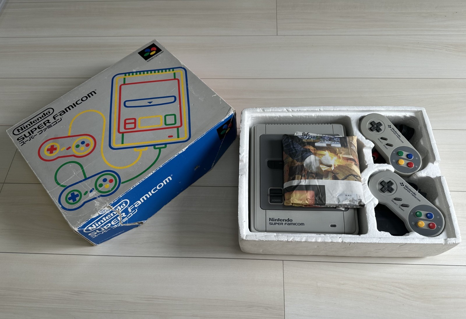 Nintendo Super Famicon Console in box Japanese with 1 game Derby Stallion Tested