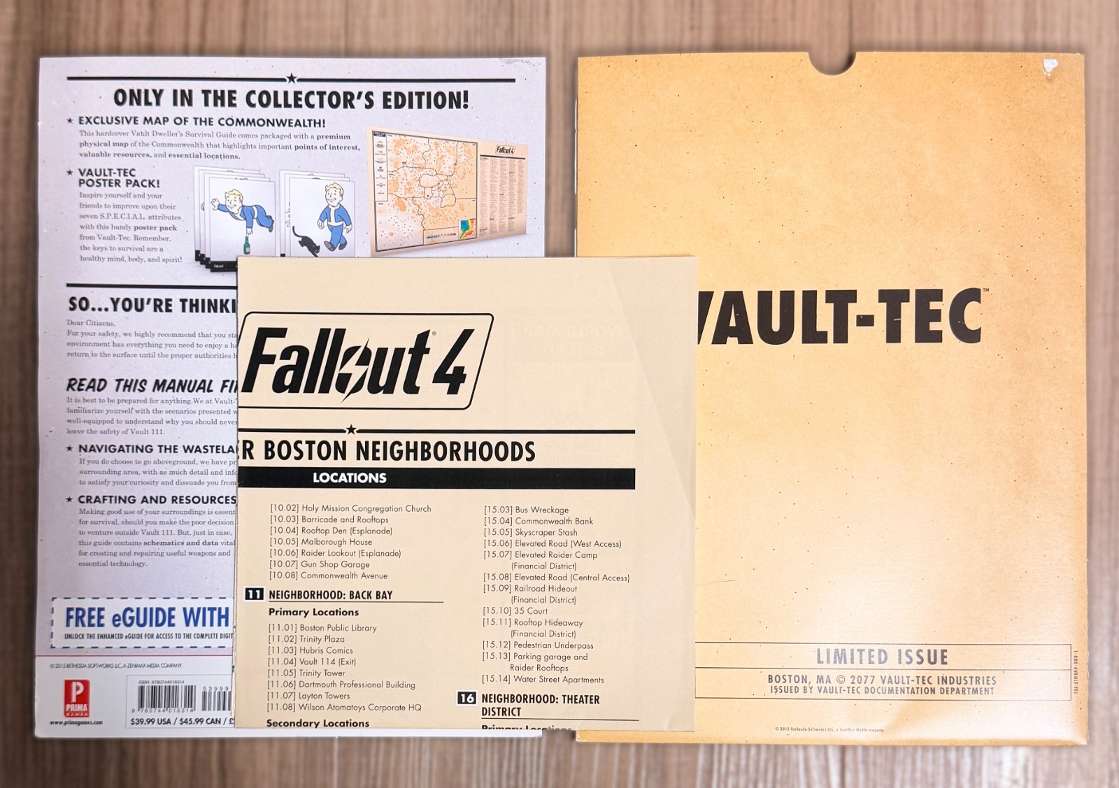 FALLOUT 4 Vault Dweller’s Survival Guide Hardcover Book (Complete with Extras)