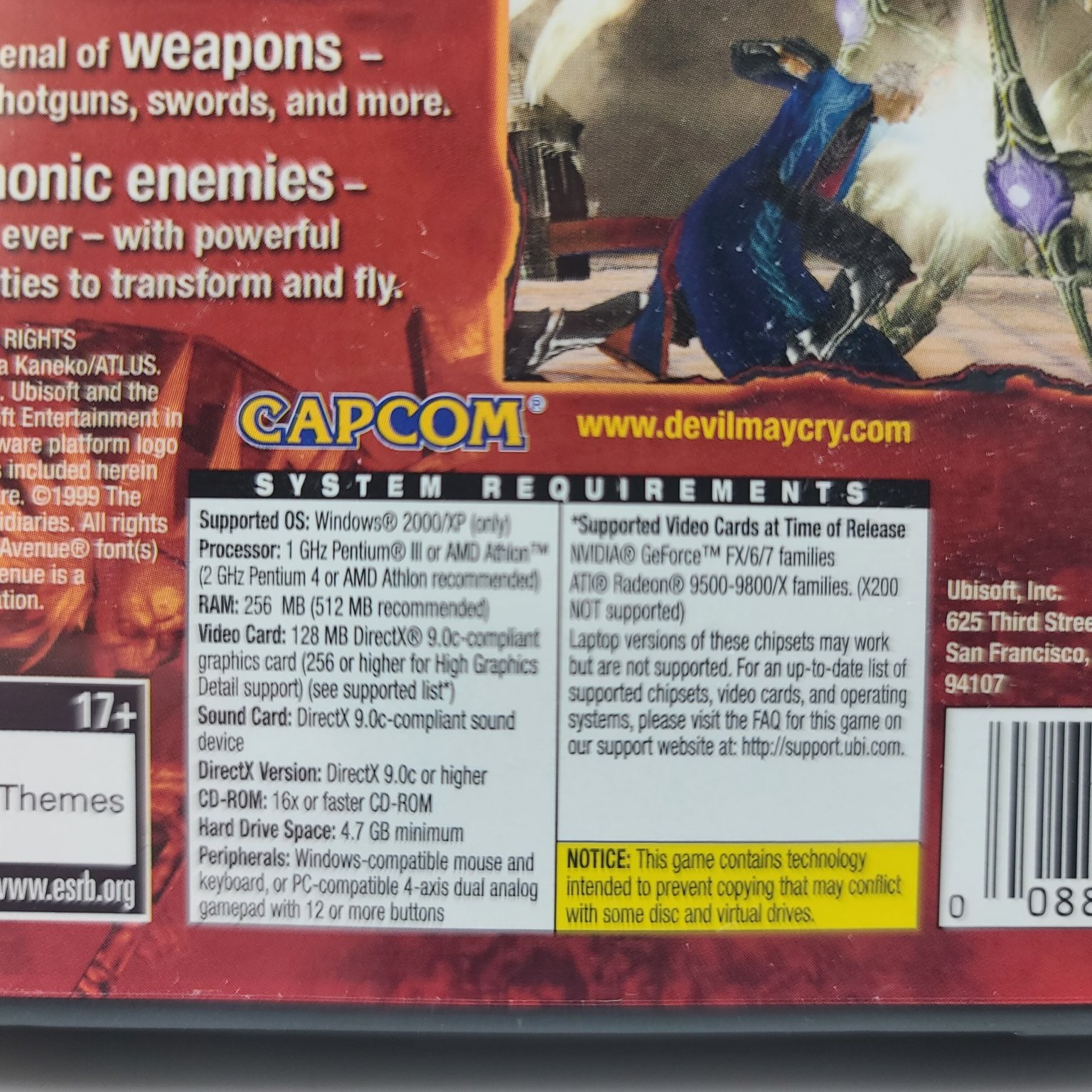 Devil May Cry 3 Dante’s Awakening Special Edition PC CD-ROM Video Game