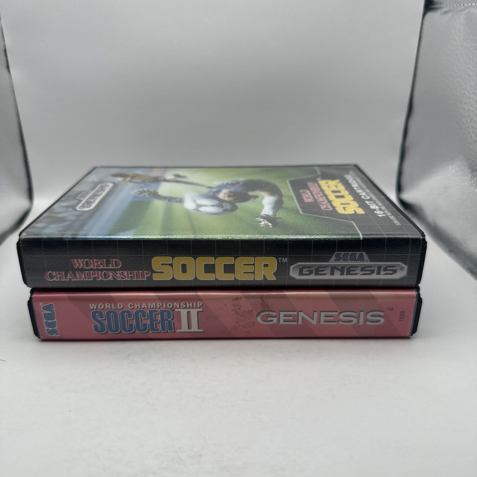 World Championship Soccer 1 2 Sega Genesis Sports Games LOT bundle