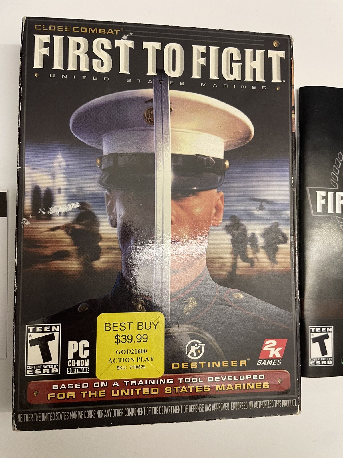 Close Combat FIRST TO FIGHT (PC, 2005) PC WINDOWS GAME Complete CD-ROM’s MARINES