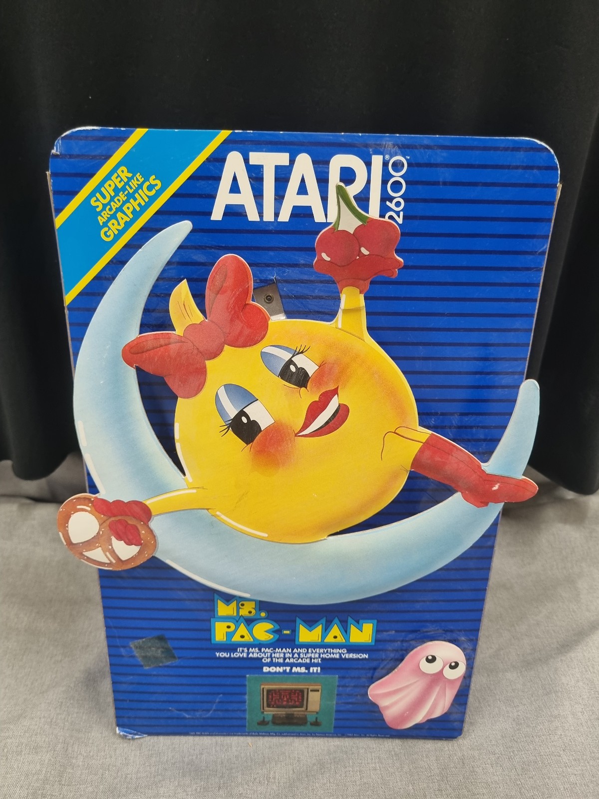 Rare Ms. Pac-Man Atari 2600 Countertop Store Display