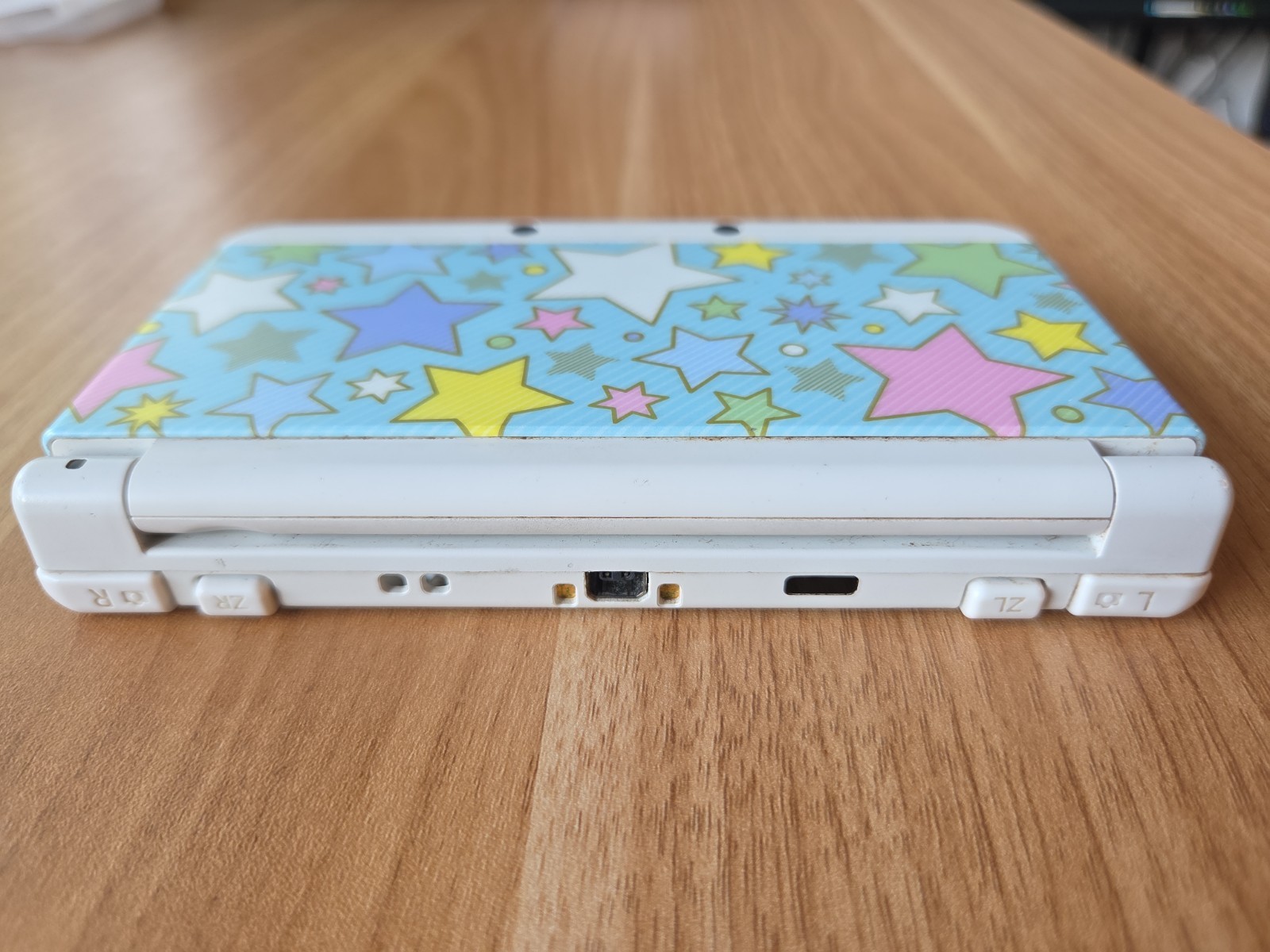 NINTENDO New 3DS White Console Stylus Charger w/Colorful Star Cover JAPAN REGION