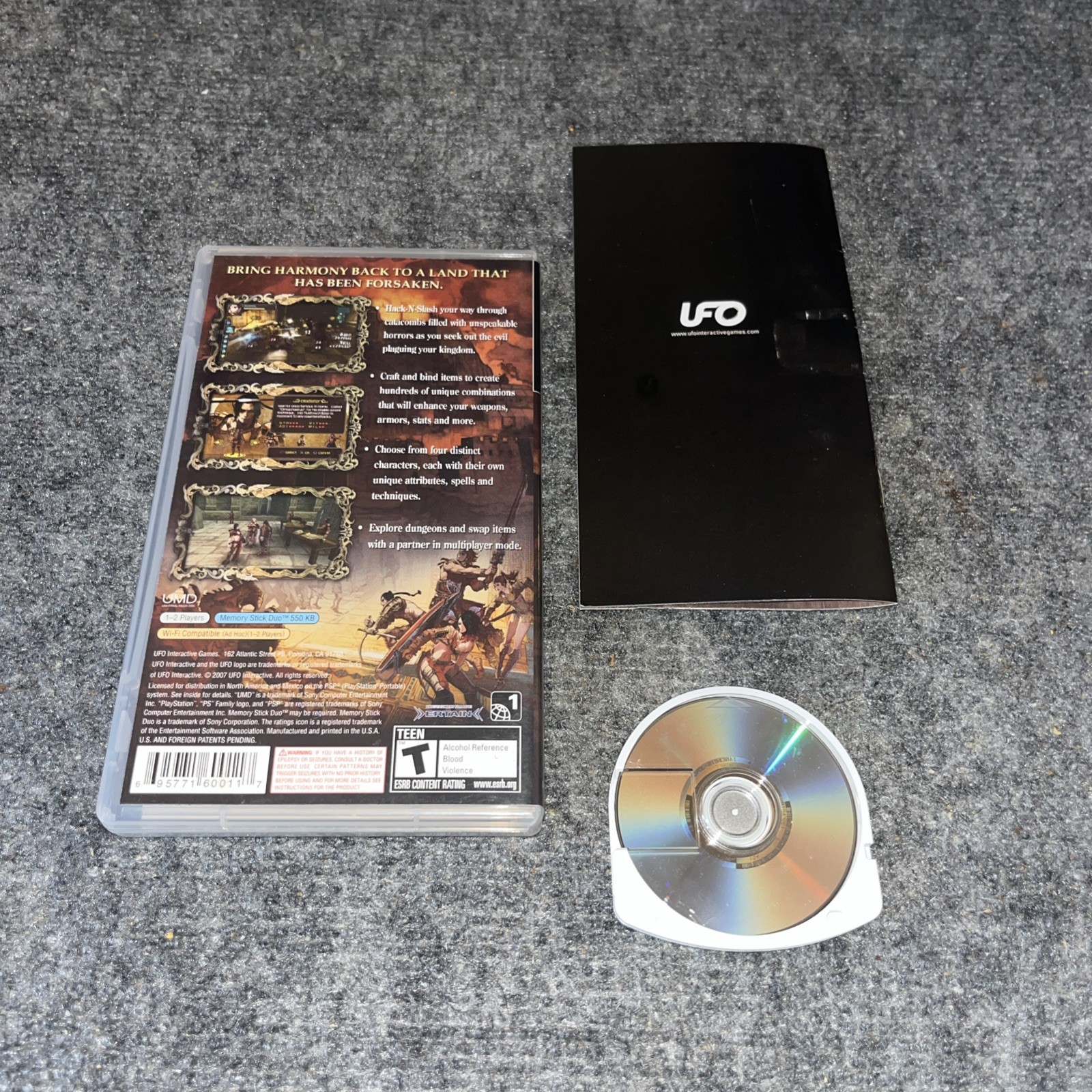 Warriors of the Lost Empire (Sony PSP, 2007) CIB Complete In Box