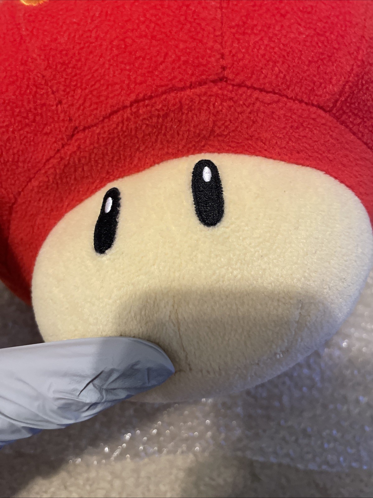 2009 Super Mario Galaxy Life Mushroom Plush 8″ Banpresto Toy Doll Japan Nintendo