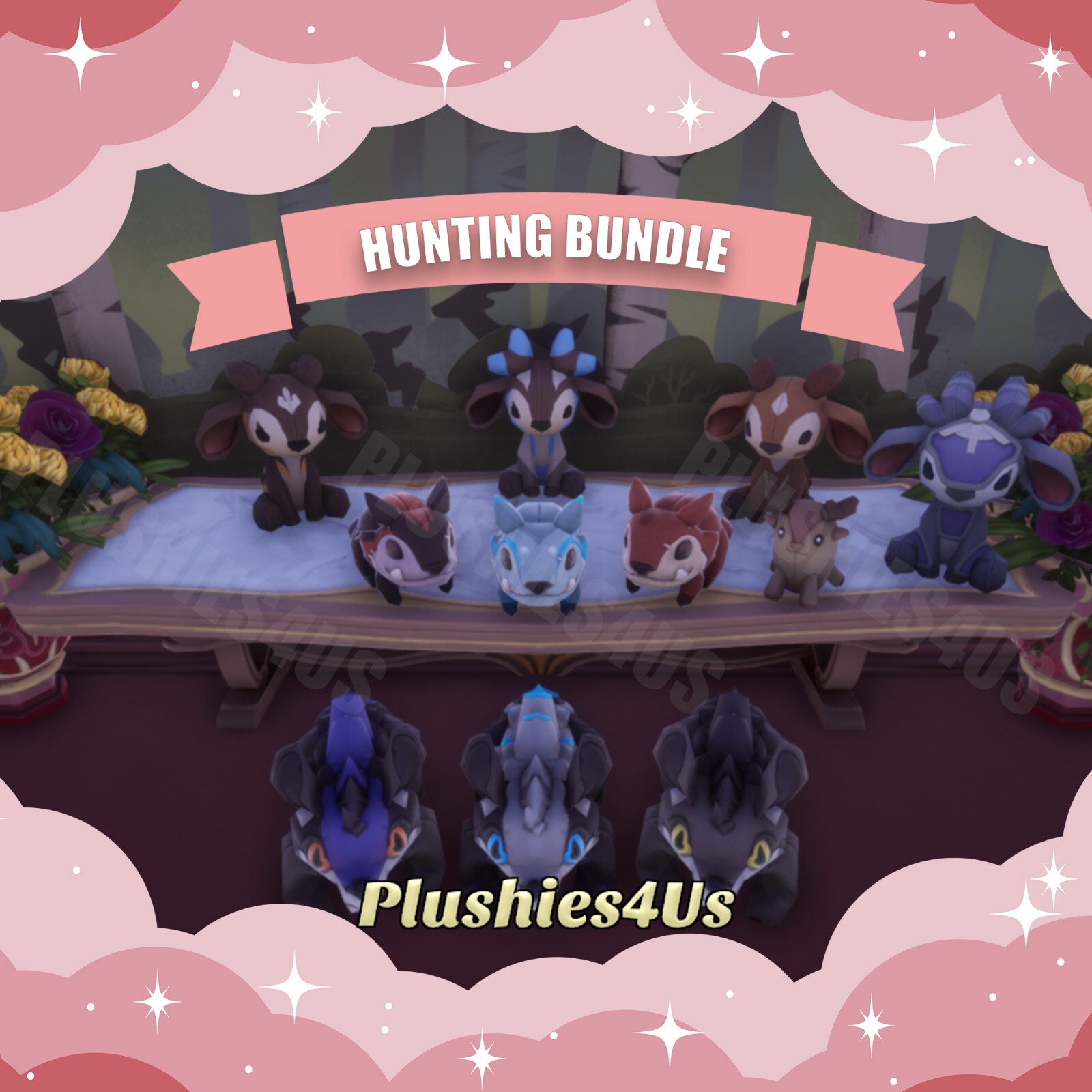 Palia Hunting Bundle – Palia Plushies, Lil Sernuk Plushie, Muujin, Chapaa
