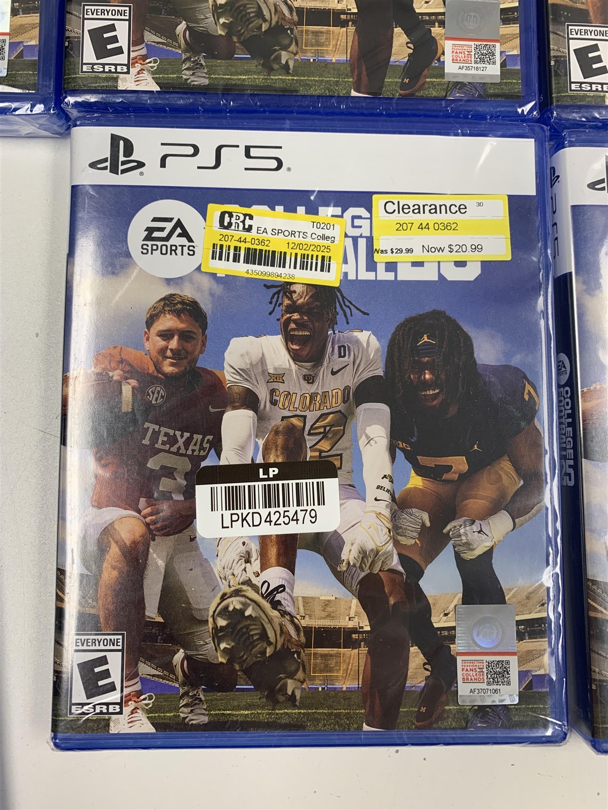 Lot 20 EA Sports College Football 25 PS5 Brand New Sealed Bulk Wholesale
