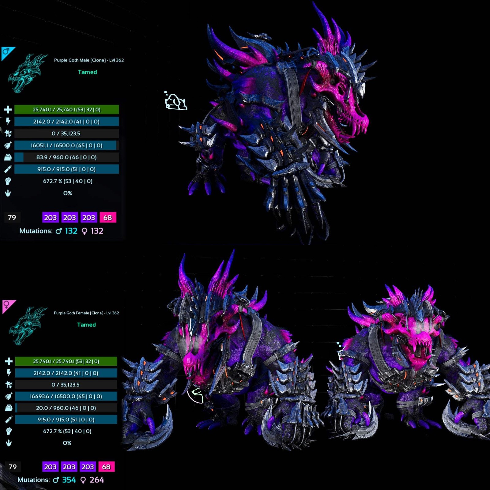Ossidon 362 Lvl Max Clone ASA PVE 🦖ARK Survival Ascended