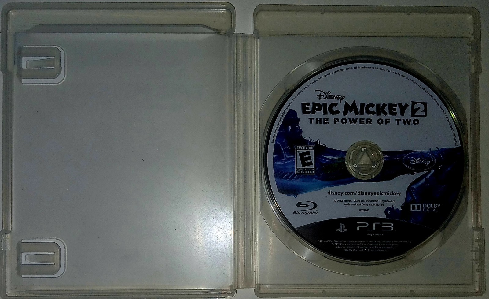 Disney Epic Mickey 2: The Power of Two (Sony PlayStation 3, 2012) Tested W/Track