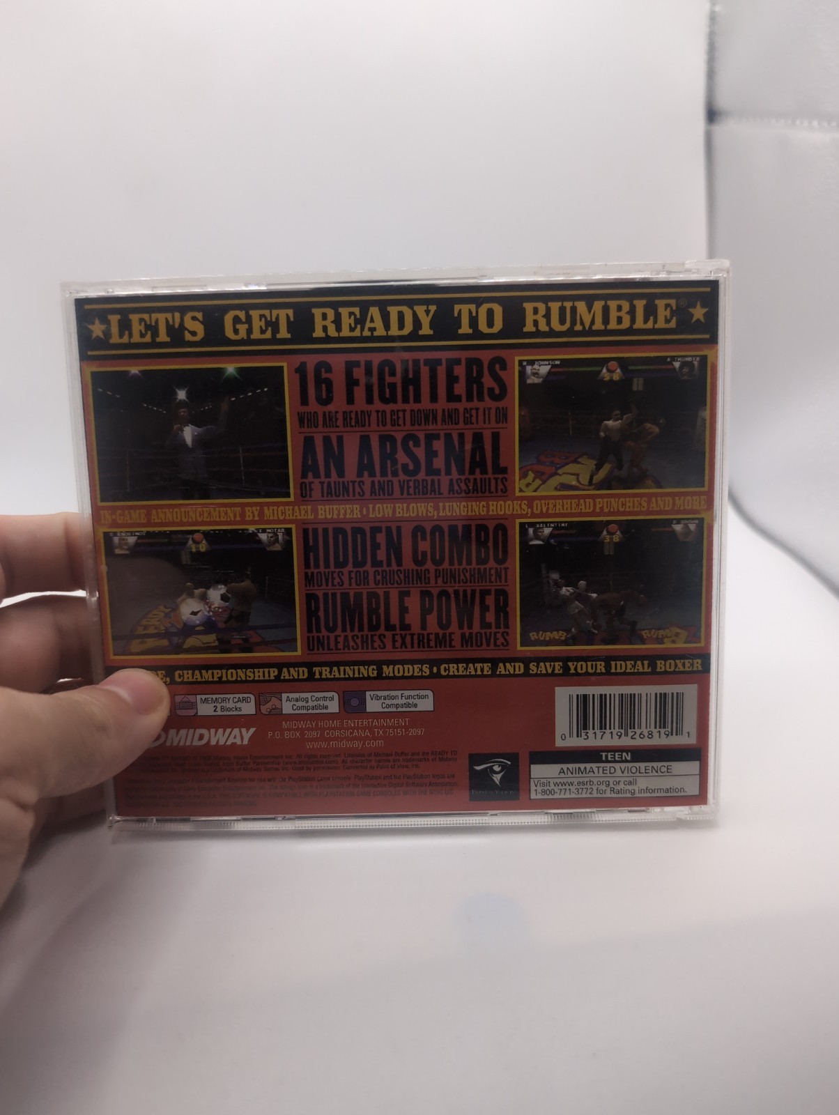 Ready 2 Rumble Boxing Playstation 1 PS1 Complete in Box