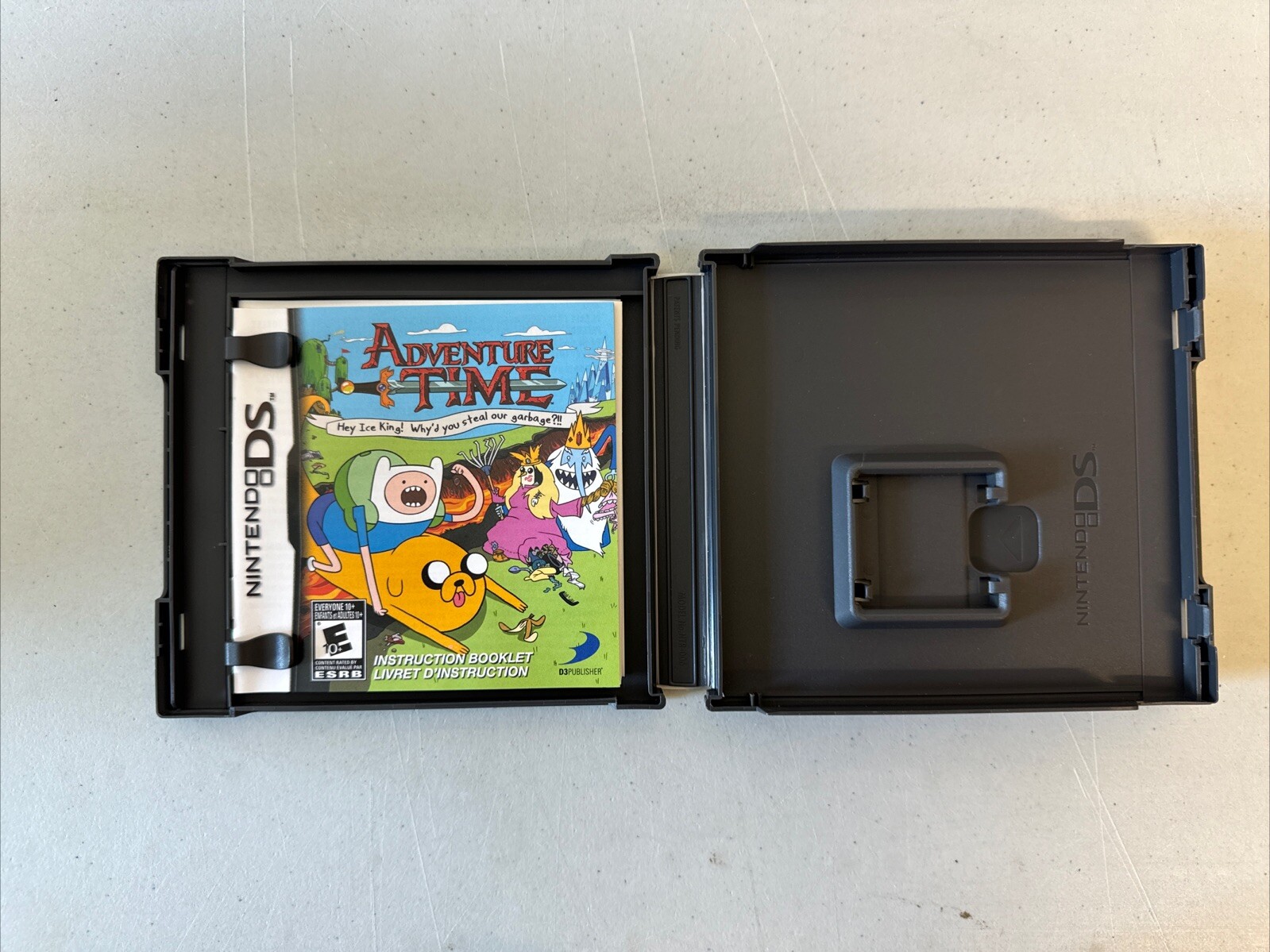 (Case & Manual Only) (NO GAME) Nintendo DS “Adventure Time Hey Ice King”