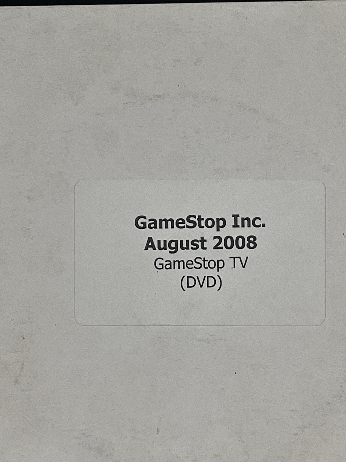 GameStop TV August 2008 Store Marketing Vintage Video Game DVD Rare HTF