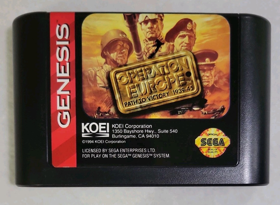 Operation Europe: Path to Victory 1939-45 (Sega Genesis, 1994) Complete