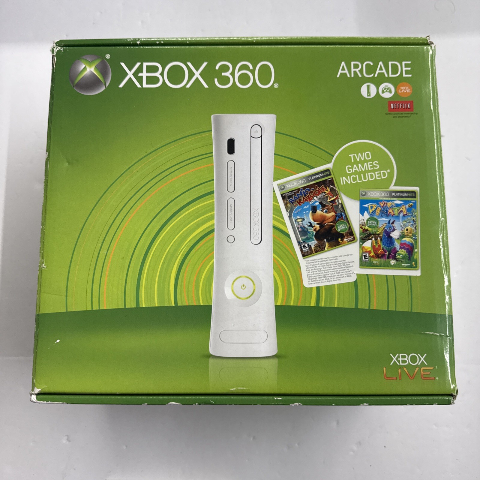 BOX ONLY – Xbox 360 Arcade Banjo-Kazooie Viva Piñata Console Box Only