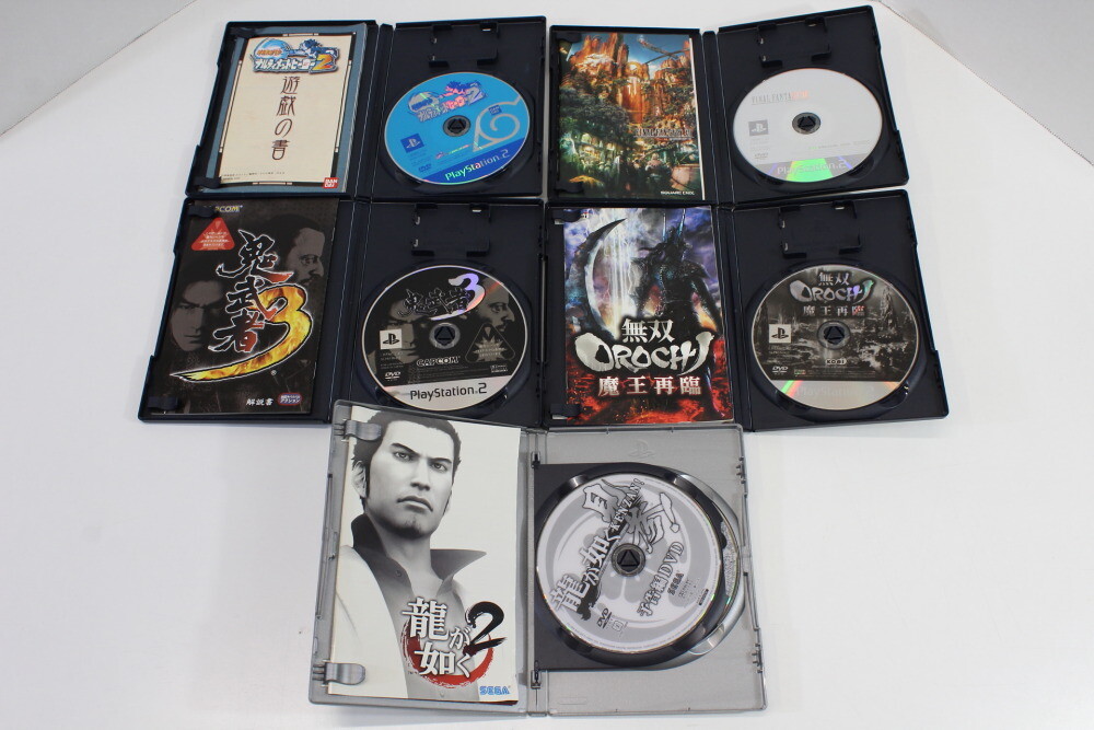 Lot 10 Popular Games Ryu ga Gotoku 2 Yakuza Final Fantasy Z Gundam PS2 Japan