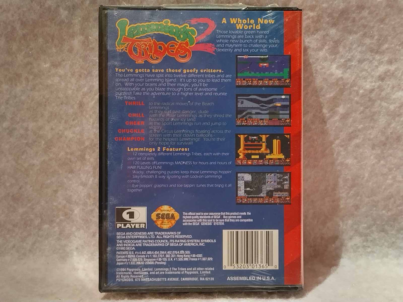 *New* Lemmings 2: The Tribes (Sega Genesis, 1994) Mint Condition! Factory Sealed
