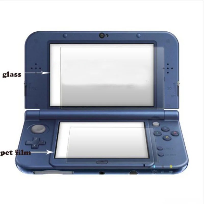 Clear Top+Bottom LCD Screen Protector Film Guard For NEW Nintendo 3DS XL LL