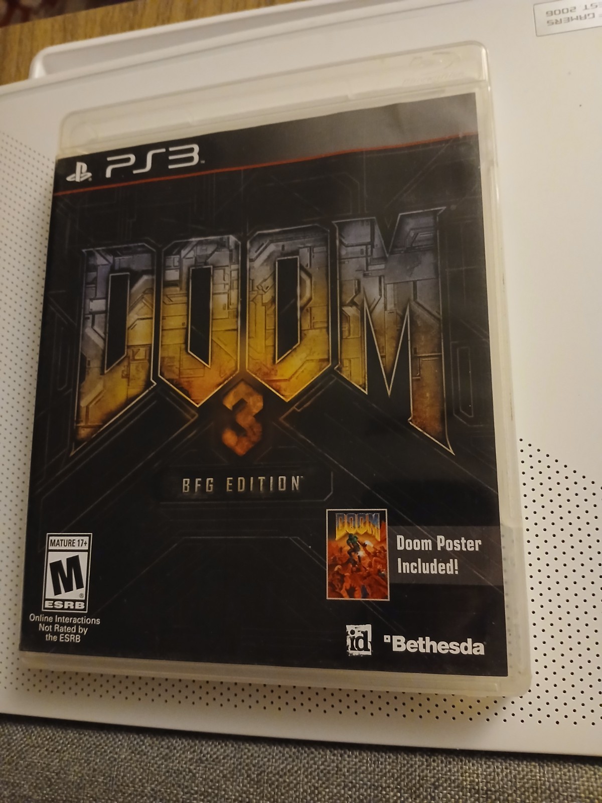 Doom 3 BFG Edition – Sony PlayStation 3 PS3 – No Manual – Tested