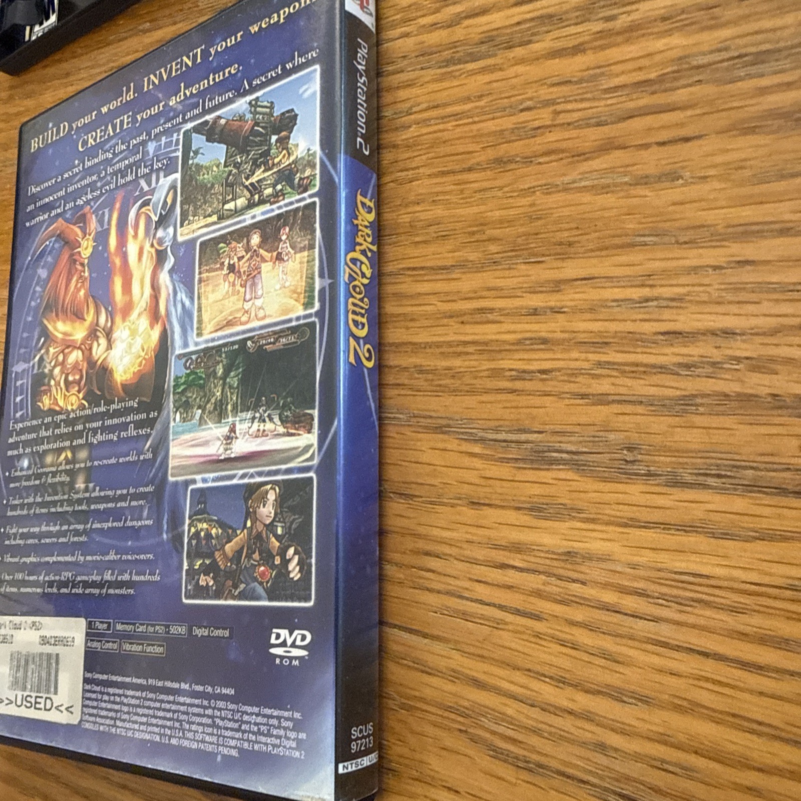 Lot 2 Sony Dark Cloud 2 PS2 & Mortal Kombat Deception Cases And Manuals