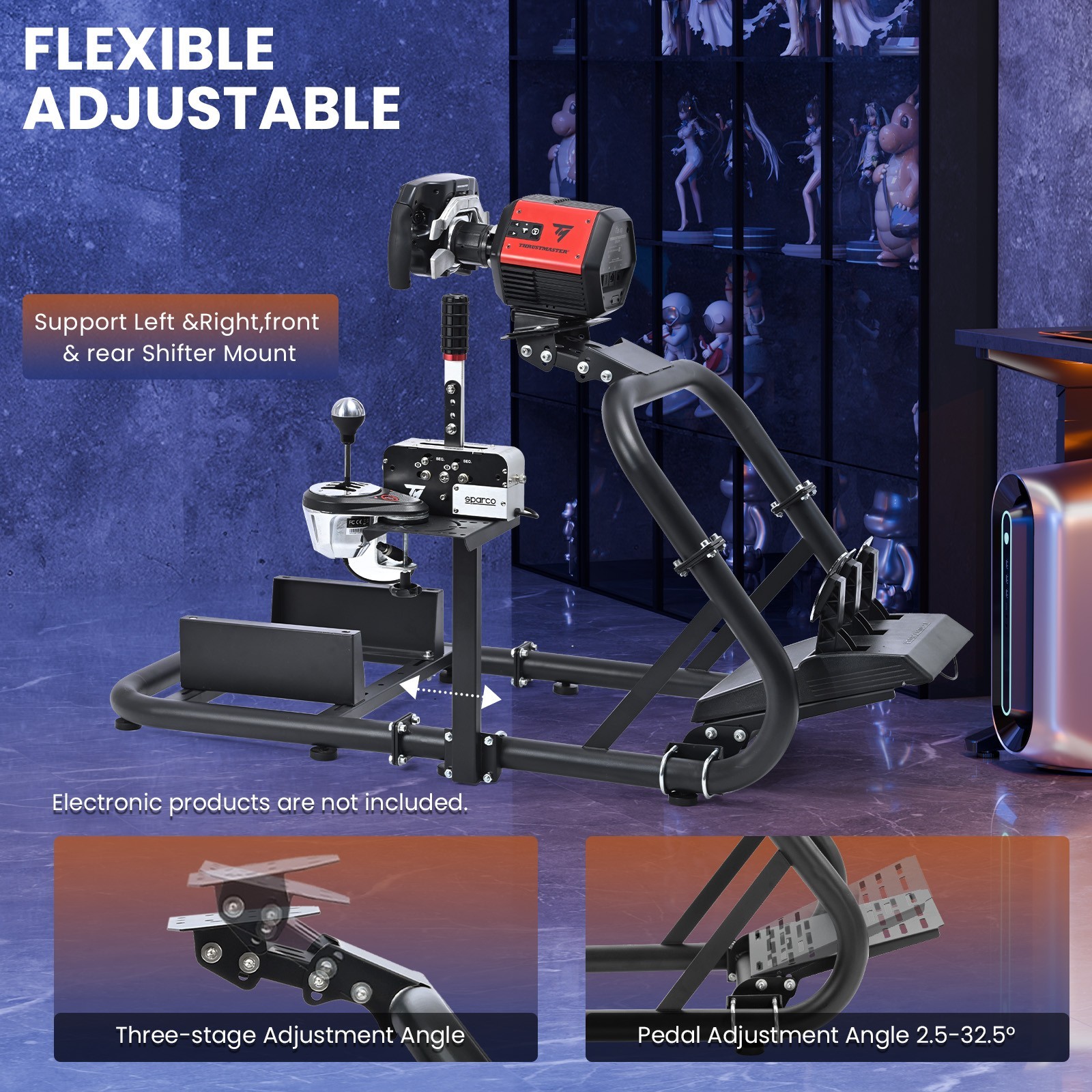 Minneer G29 Racing Steer Wheel Stand Fit Logitech G923 G920 Fanatec Thrustmaster