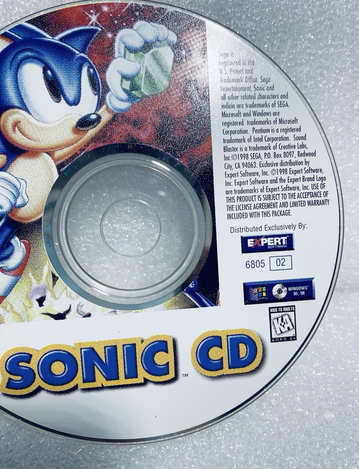 Sonic CD – Sega PC Collection Microsoft Windows 95 / 98 (SEE PICS)