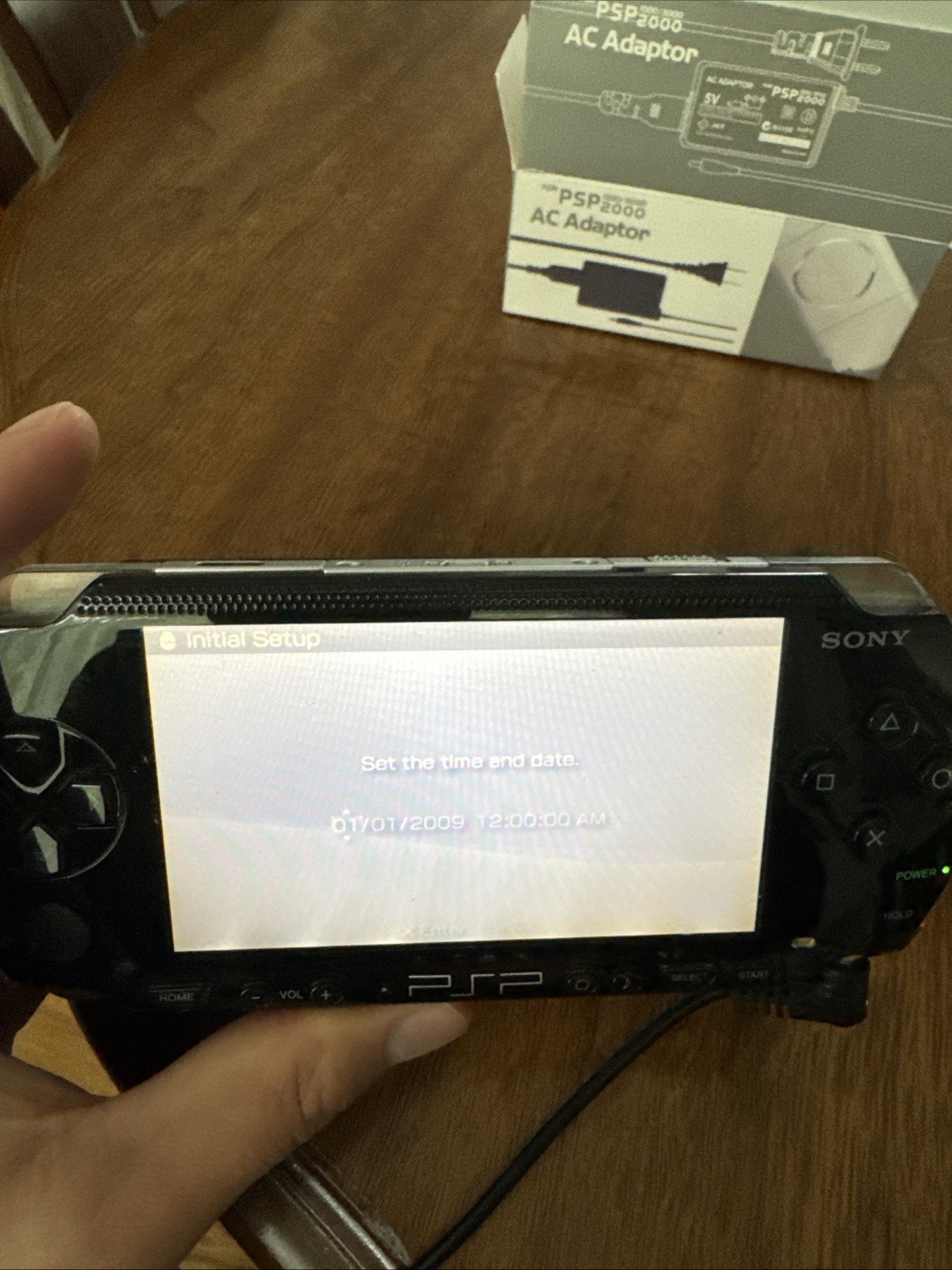 PSP 1001 Handheld Console w/ Charger Battery & Memory Stick Working Sony