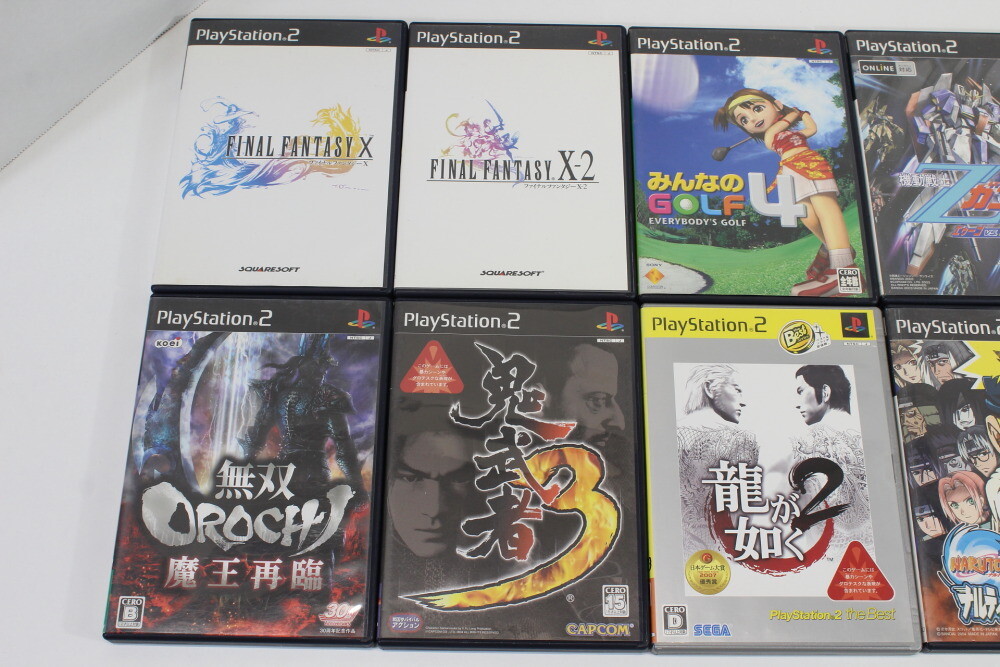 Lot 10 Popular Games Ryu ga Gotoku 2 Yakuza Final Fantasy Z Gundam PS2 Japan