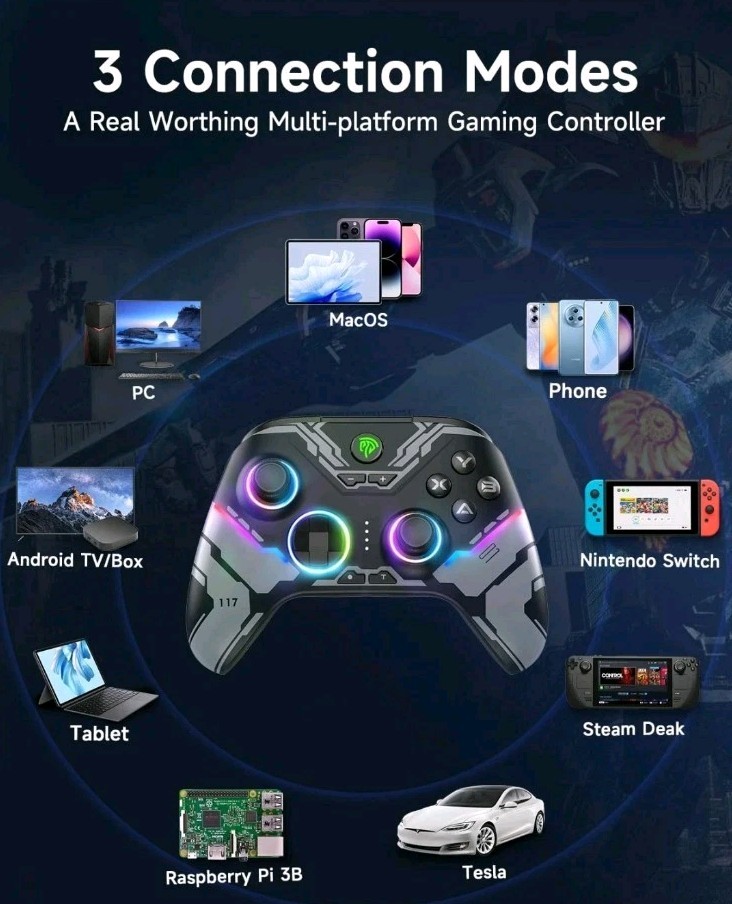 EasySMX X15 PC Controller – Enhanced Wireless Bluetooth Controller
