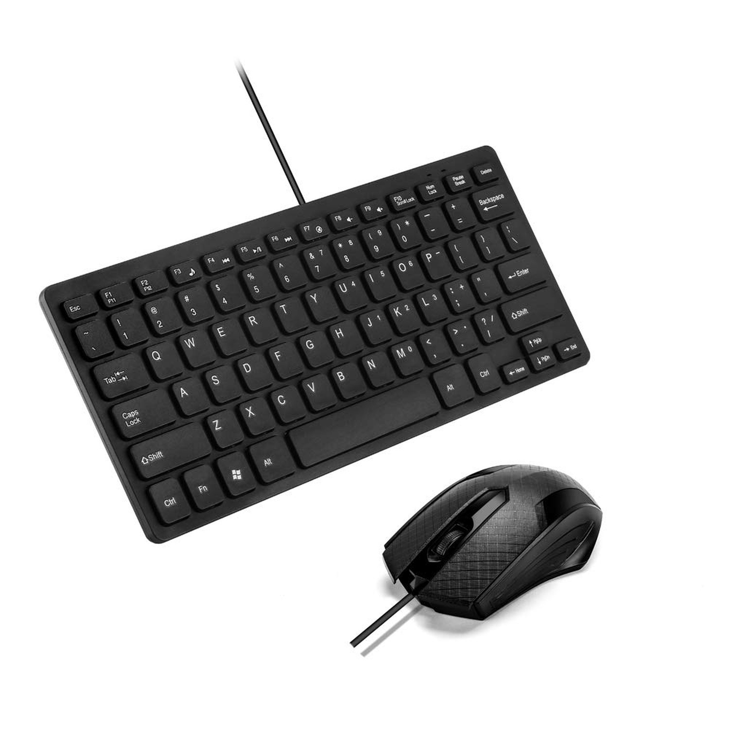 MCSaite Wired Mini Keyboard and Mouse Combo – with Keyboard Cover USB 60% Key…