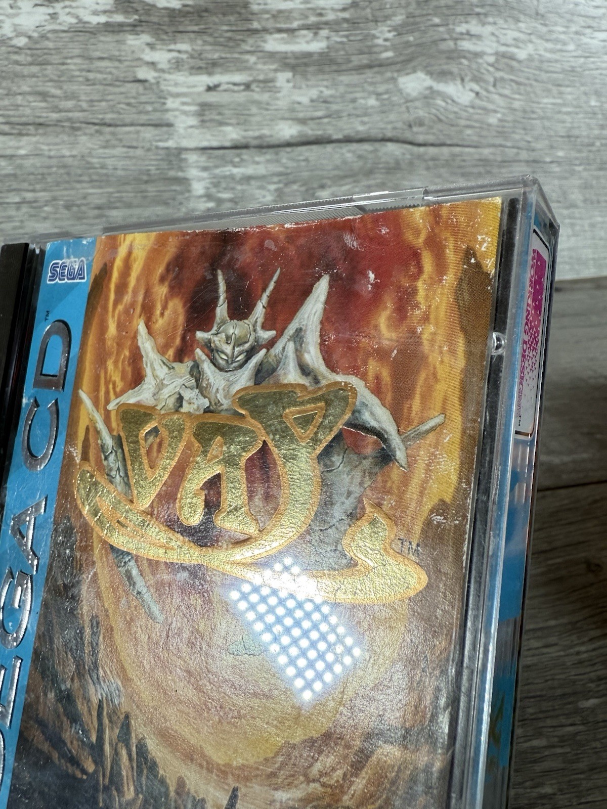 Vay | Sega CD, 1994 | Complete CIB w/ Manual, Reg Card (Water Damage)