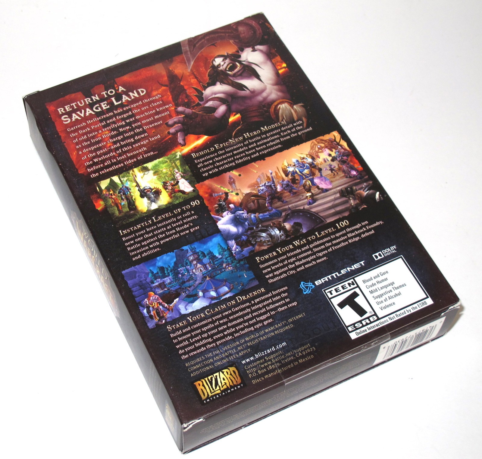 World of Warcraft Warlords of Draenor Expansion Set Brand Factory New Sealed PC