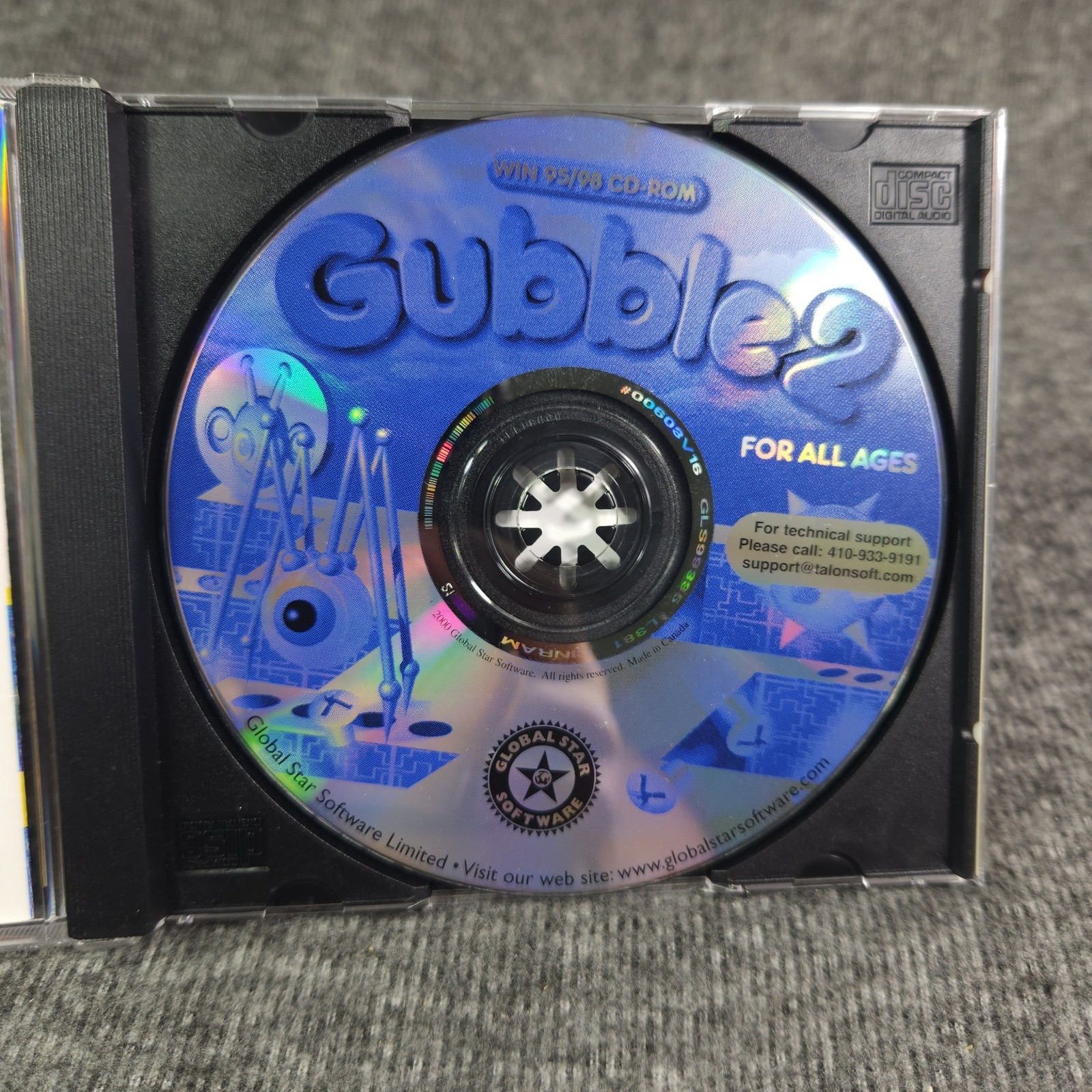 Global Star Software Gubble 2 CD-ROM for Windows 95/98 RARE EXCELLENT CIB