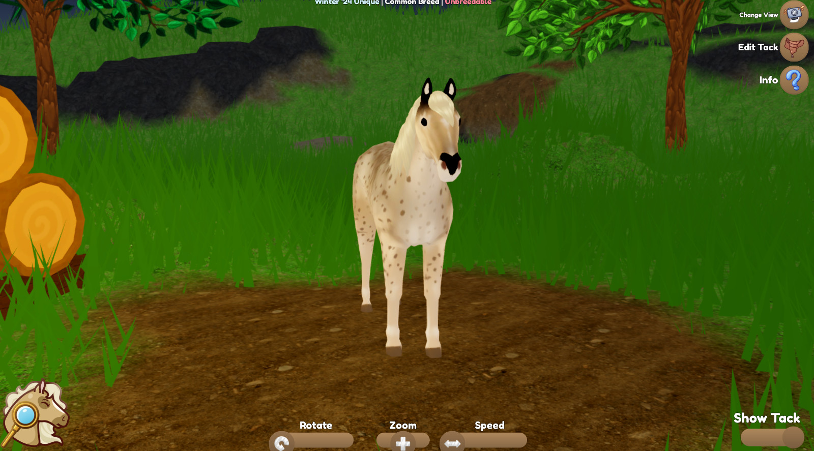 Wild Horse Islands Roblox Bobcat Appaloosa Winter ’24 Unique *WC* (Read Desc.)