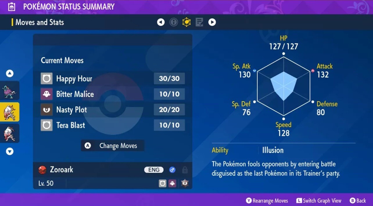 HISUIAN ZOROARK ⭐️ CODE EXCLUSIVE ⭐️ CHARISMATIC MARK ✨ POKEMON SCARLET & VIOLET