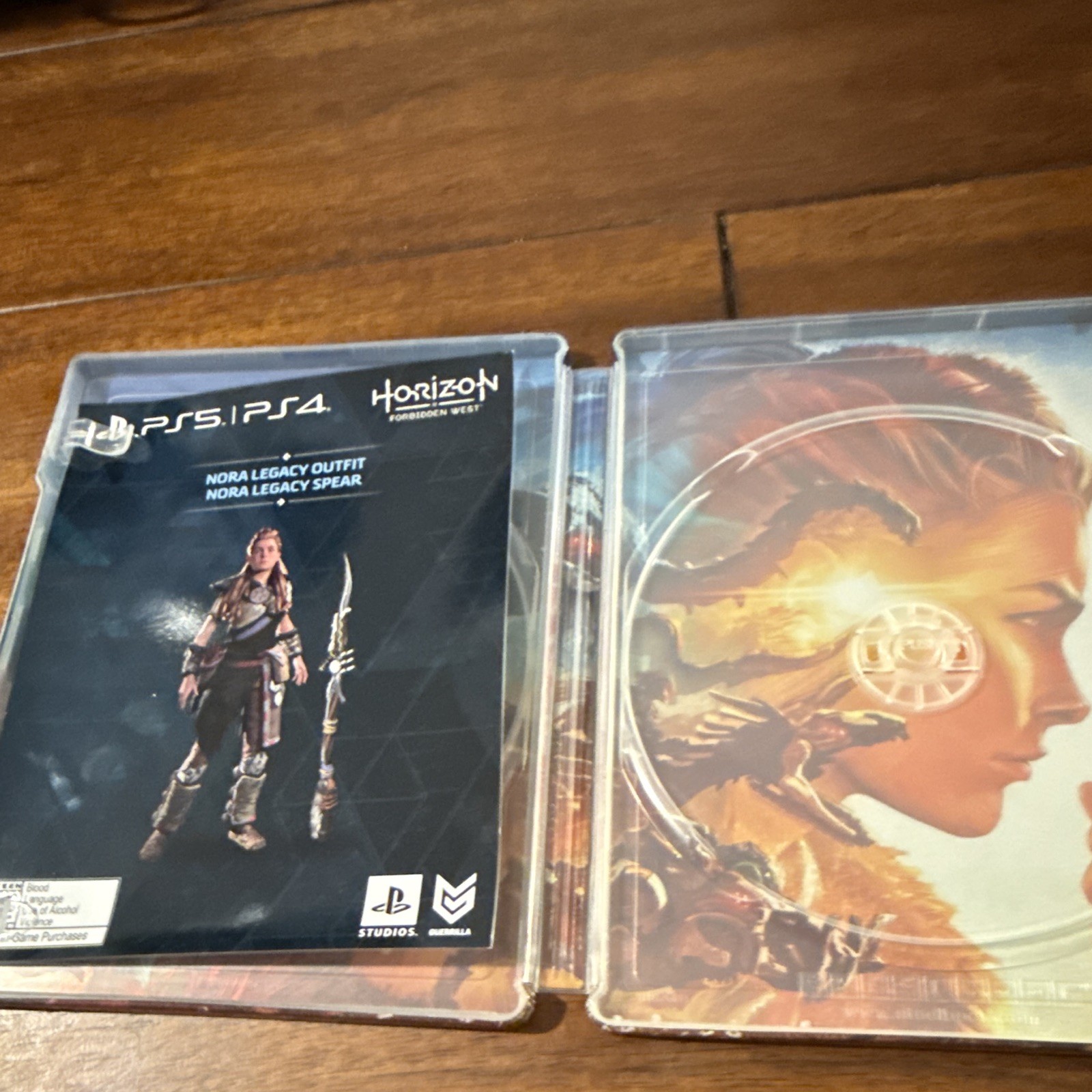 Sony Horizon Forbidden West PS5/PS4 SteelBook Case No Game