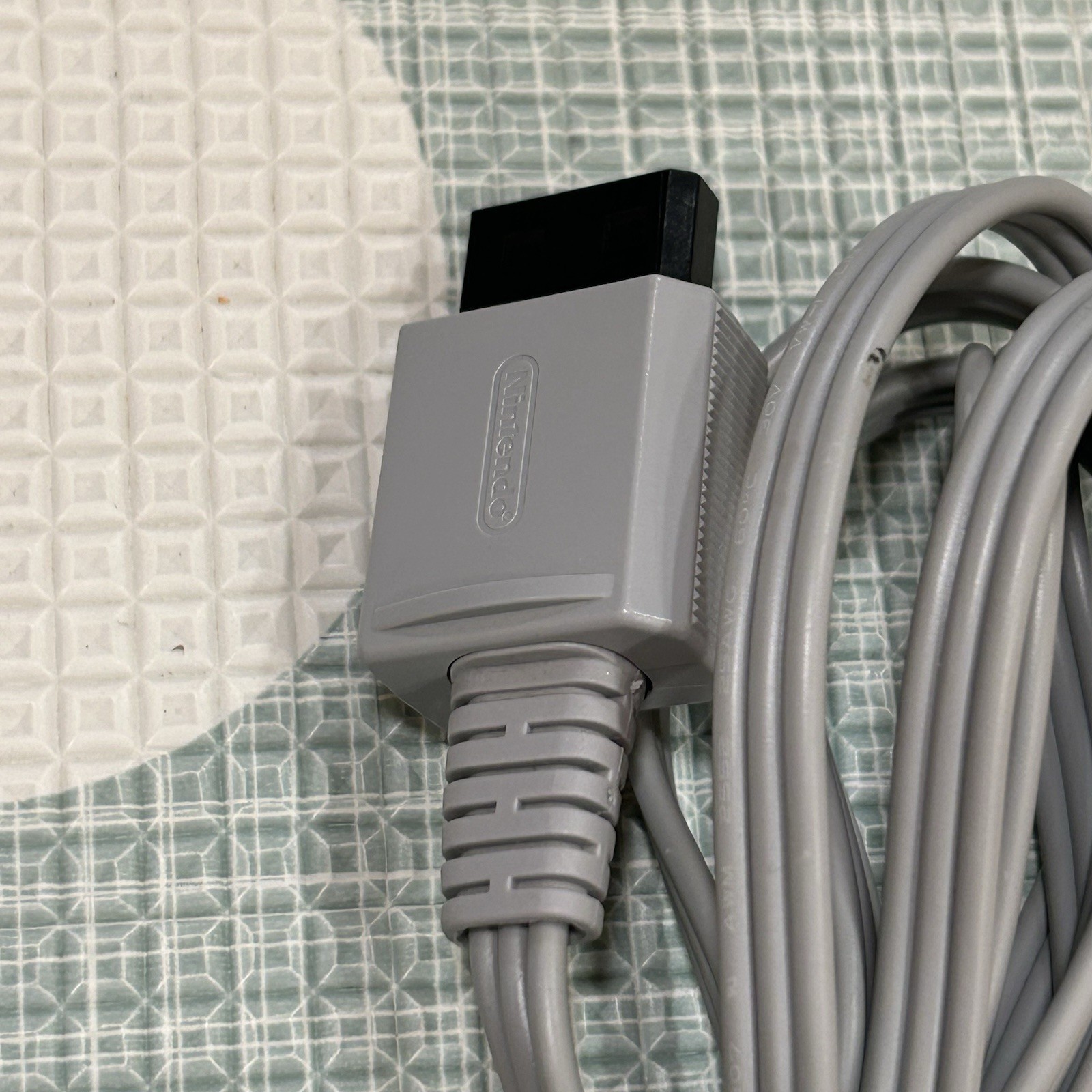 Nintendo Wii OEM Cord Bundle – AC Adapter + AV Cable + Black Sensor Bar TESTED