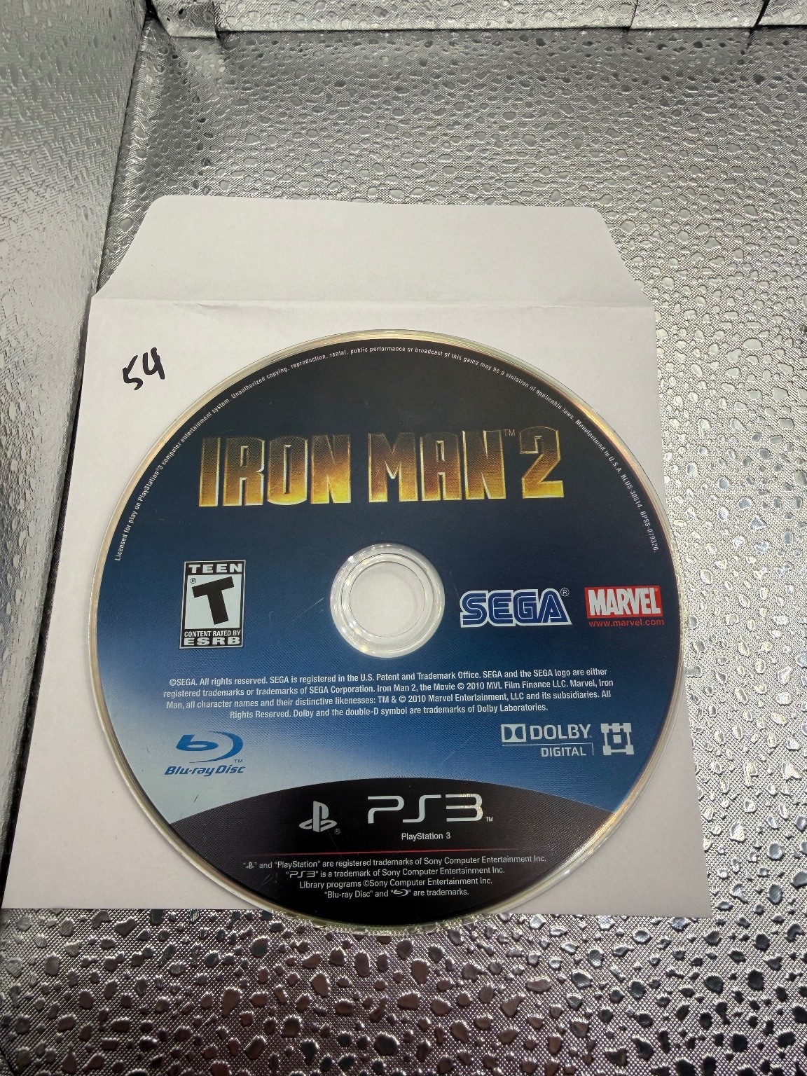 Iron Man 2 PS3 PlayStation 3 Marvel Action Adventure Video Game