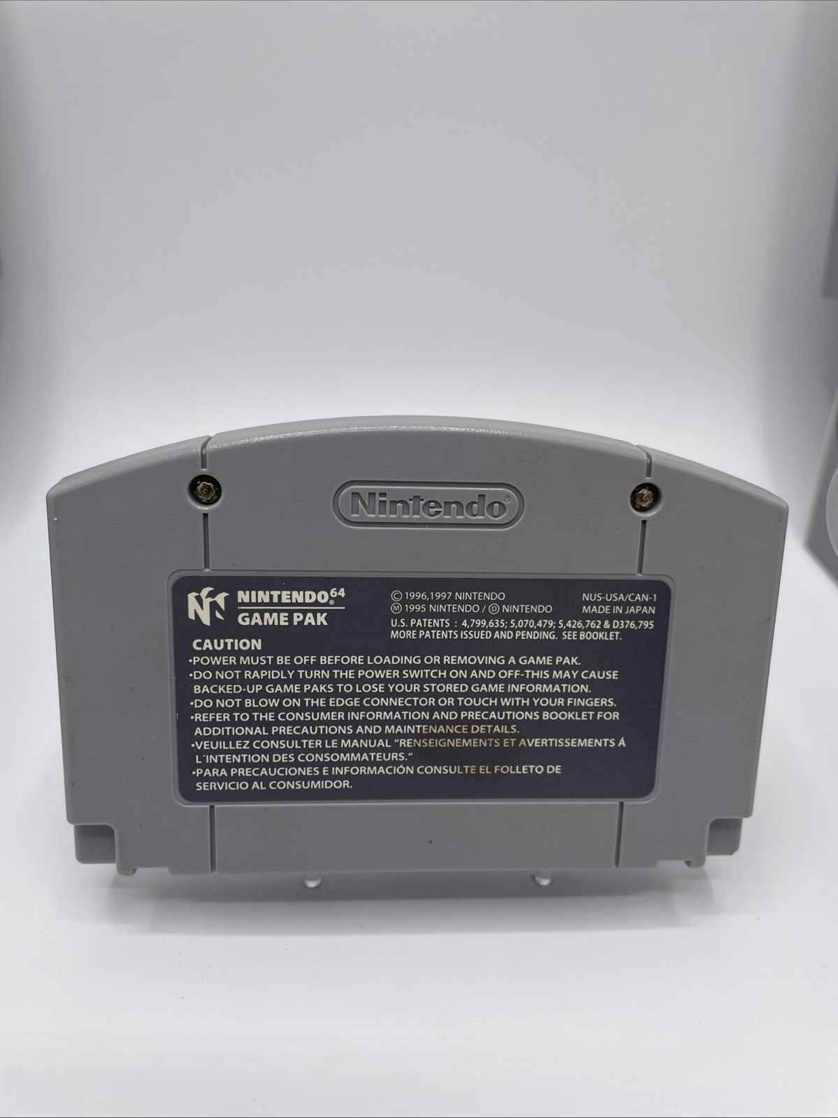 Nintendo 64 N64 Charcoal Gray 4 Player Super Smash Bros. Bundle