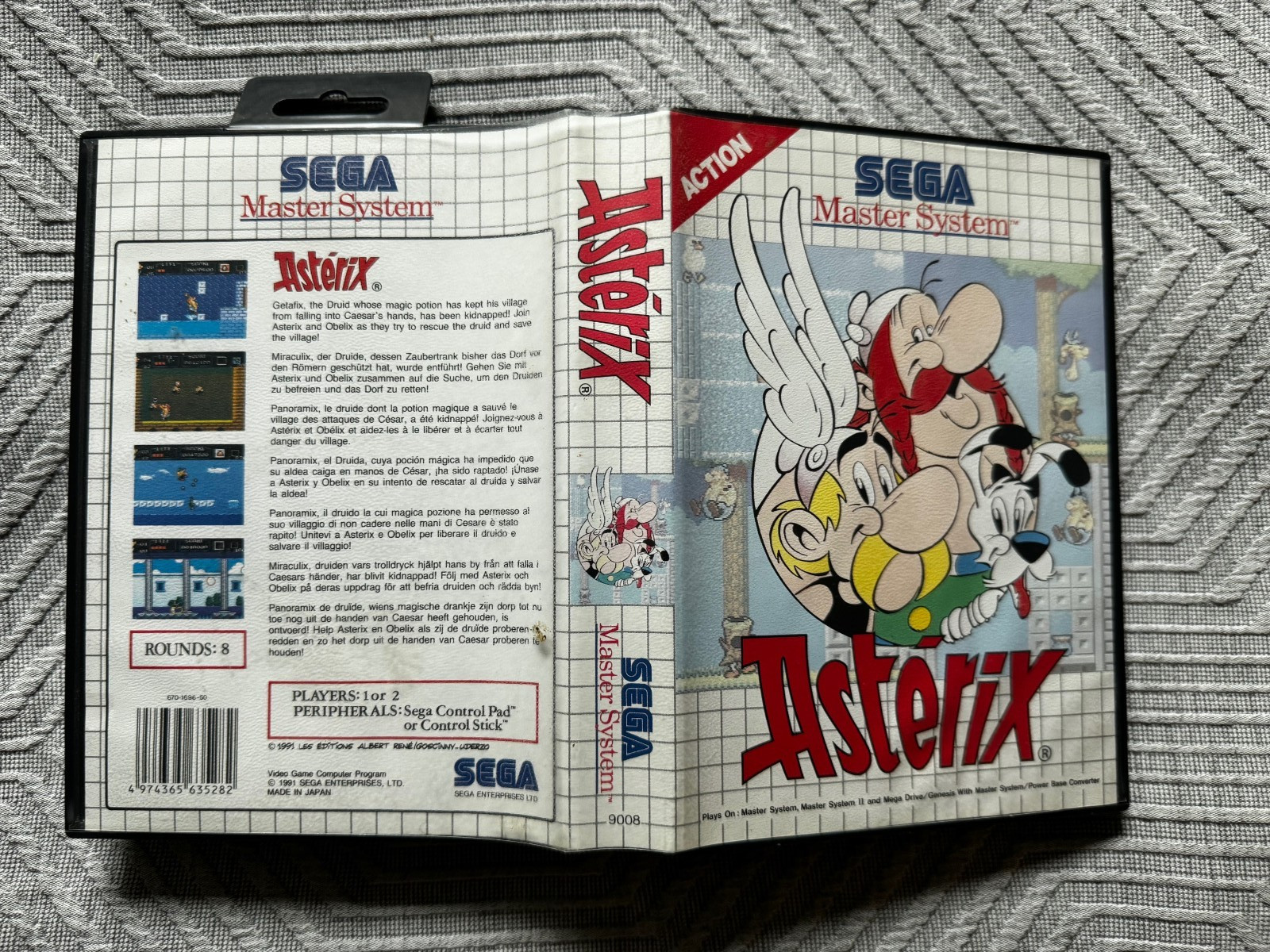 Master System ASTERIX Game (Works on US Consoles) PAL REGION FREE